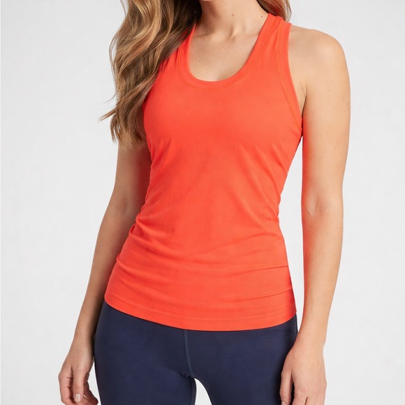 Athleta Tops - Athleta Tank Top Womens Orange Speedlight Racerback Stretch. Small
